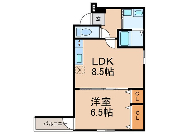 フジパレス千里山の物件間取画像